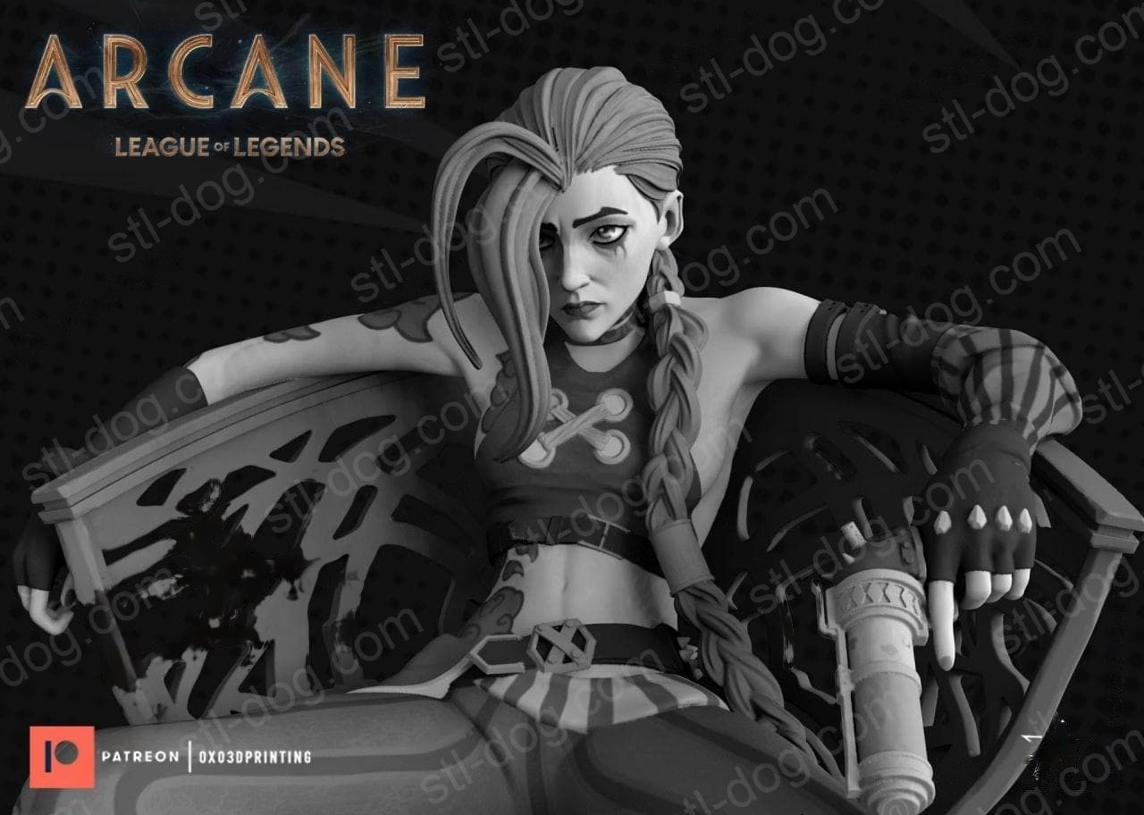 英雄联盟 金克丝 3D打印图纸